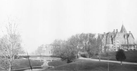 Washburn Fair Oaks from 3rd Avenue about 1890 (Hennepin County Library, Minneapolis Collection)