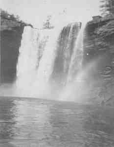 An imitation Minnehaha Falls? Date and place unknown.(Courtesy Edward Tobin Thompson)