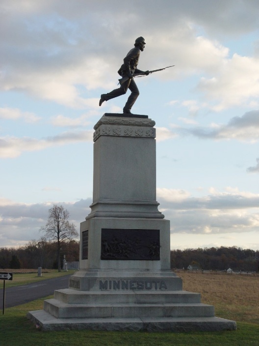Fjelde's simple salute to the sacrifice of Minnesota men at a pivotal moment in the Civil War.